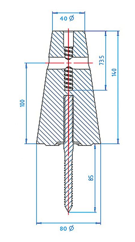 Drawing anchor 140 mm - 577 x 1030